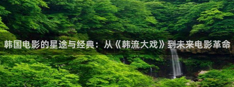 玖玖.视频：韩国电影的星途与经典：从《韩流大戏》到未来电影革命