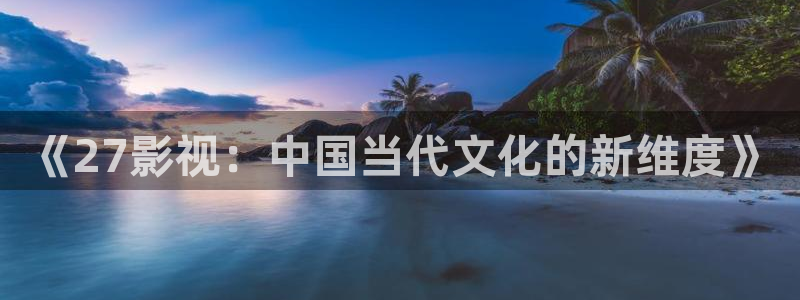 玖玖玖视频在线免费观看：《27影视：中国当代文化的新维度》